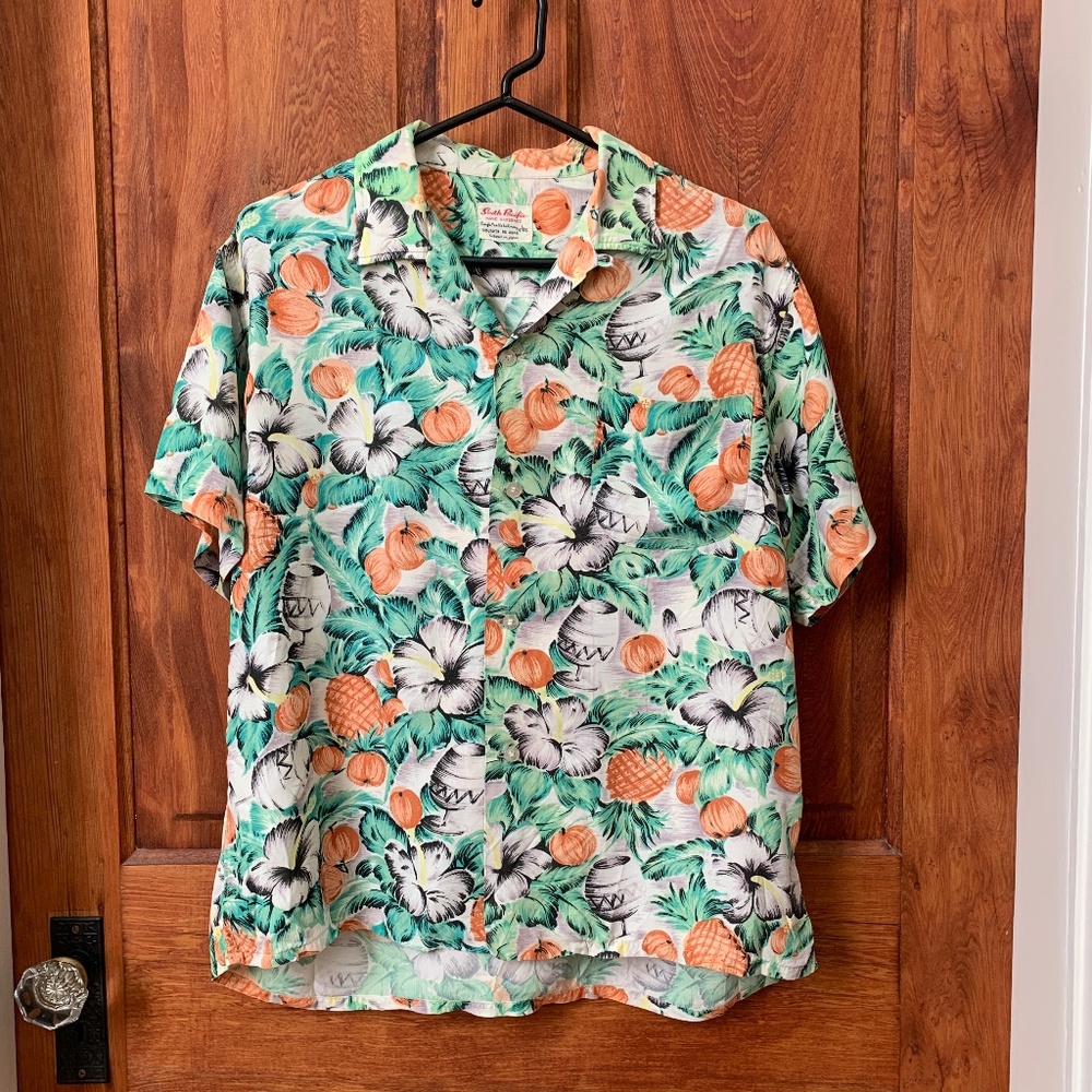 Vintage 1950's South Pacific Hawaiian Shirt